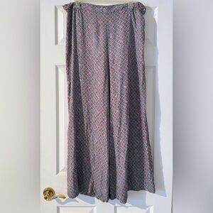Floreat Purple Multi-Print Wide Leg Pants